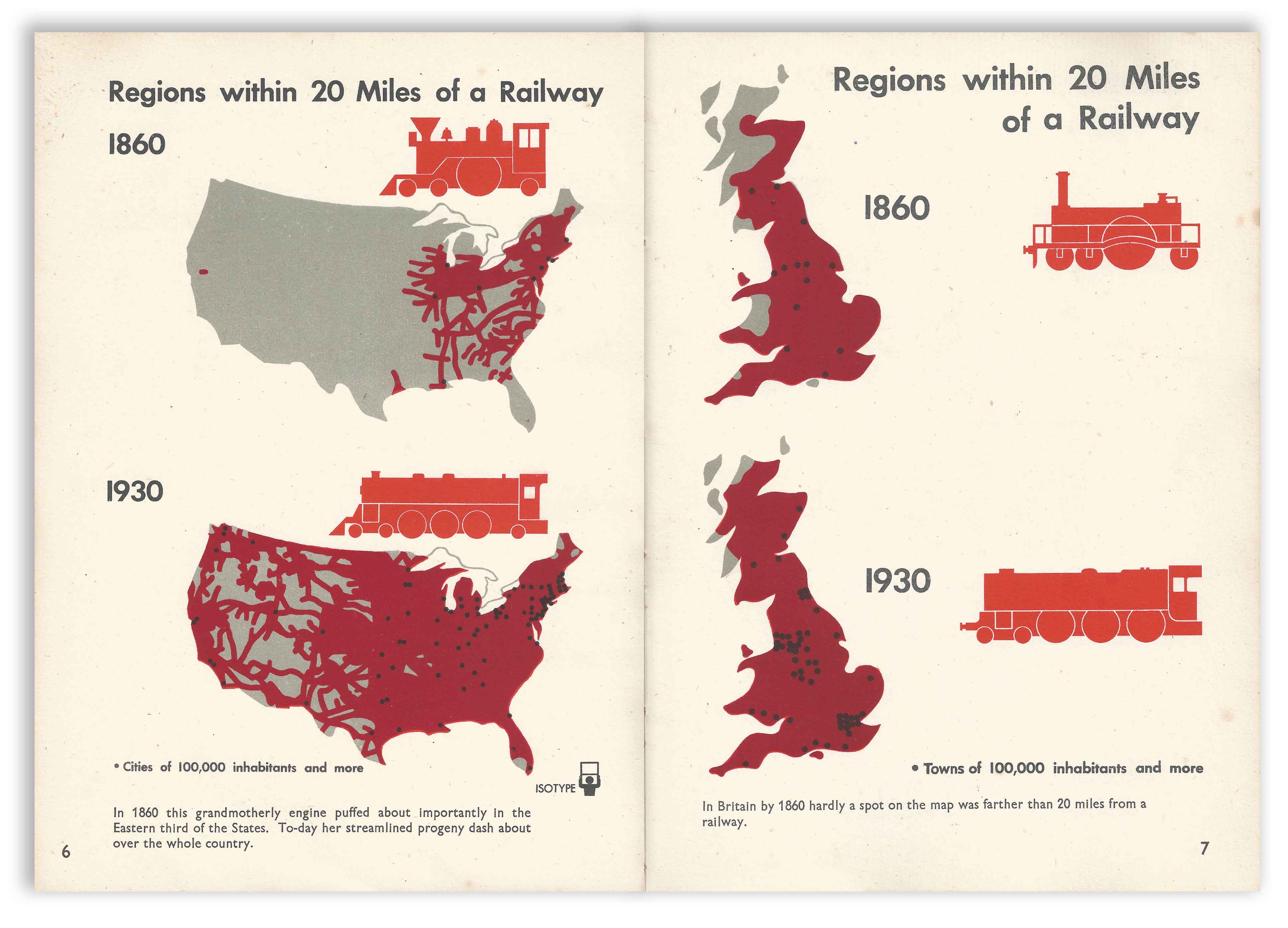 Isotype - Only An Ocean Between - Regions Within 20 Miles Of A Railway